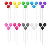 HDGSAFD 30 Uds Mini Decoraciones De Globos, Lindos Insertos Coloridos para Pasteles, Decoraciones Creativas para Pasteles con Globos, Decoraciones para Fiestas