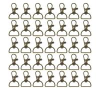 HDGSAFD 35 Uds Ganchos De Metal Accesorios para Equipaje Llavero Hebillas De Resorte Hebillas De Metal Giratorias