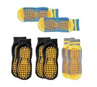 HDGSAFD 4 Pares De Calcetines Antideslizantes Para Niños, Calcetines De Trampolín, Calcetines De Puntos Antideslizantes, Calcetines De Suelo Interior, Calcetines De Entrenamiento Para Yoga