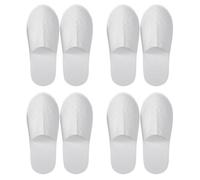 HDGSAFD 4 Pares De Zapatillas Invitadas, Zapatillas De Interior, Zapatillas Portátiles, Zapatillas Transpirables Y Cómodas, Adecuadas Para Hoteles, Viajes Y Familiares.