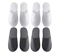 HDGSAFD 4 Pares De Zapatillas Portátiles, Zapatillas Reutilizables, Zapatillas Sin Deslizamiento, Zapatillas De Hotel, Zapatillas De Spa.