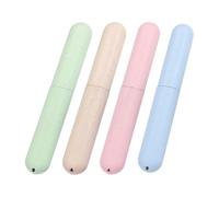 HDGSAFD 4 Piezas Caja para Cepillos De Dientes Color Liso, Práctica Caja para Cepillos De Dientes De Viaje, Caja De Almacenamiento para Piezas Pequeñas, Caja Multifuncional para Cepillos De Dientes