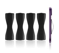 HDGSAFD 4 Piezas De Correa De Retroceso De Teléfono Móvil Negro, Cinturón De Teléfono Móvil Autoadhesivo, Accesorios De Teléfonos Móviles Y Mango De Teléfono Móvil.