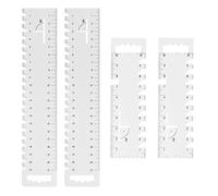 HDGSAFD 4 Piezas De Costura De La Regla De Mosaico, Regla Creativa De Longitud De Plástico, Herramienta De Medición Multifuncional, Accesorios De Medición De Costura A Medida.