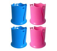 HDGSAFD 4 Piezas De Soporte para Bebidas, Soporte para Vasos De Agua para Tabla De Surf, Soporte para Latas De Silicona, Accesorios para Tablas De Paddle Surf Al Aire Libre (Azul, Rosa Roja).