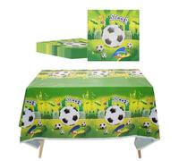 HDGSAFD 40 servilletas de fútbol, 1 unidad, multicolor (tema de fútbol), toallas de papel de 1 capa, juego de decoración de fútbol