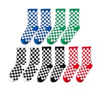 HDGSAFD 5 Pares De Calcetines A Cuadros Para Mujeres, Calcetines De Moda Y Modernos, Accesorios De Ropa, Calcetines Cómodos Y Transpirables, Calcetines Deportivos.