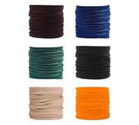 HDGSAFD 6 Bufandas Multifuncionales, Bufanda Elástica para El Cuello, Bufanda para El Cuello Suave Y Transpirable, Se Puede Utilizar como Bufanda para El Cuello, Mascarilla, Pañuelo, Pulsera.