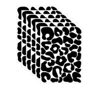 HDGSAFD 6 piezas pegatinas de pared con estampado de leopardo pegatinas de bicicleta pegatinas de pared de textura irregular, juego de pegatinas negras decorativas para la pared, decoración del hogar