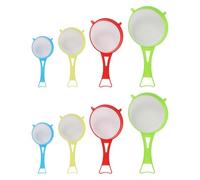 HDGSAFD 8 Piezas Tamiz De Harina De Mano, Filtro De Plástico Creativo, Filtro Minimalista Clásico, Herramienta De Cocción De Cocina para Separación De Líquidos Sólidos.