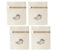 HDGSAFD Bolsa De Lavandería De Calcetín De 4 Piezas, Bolsa De Malla De Lavandería Anti-Deformación, Bolsa De Lavandería Duradera, Accesorios para Lavadoras, Suministros De Lavandería.