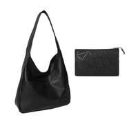HDGSAFD Bolso de hombro para mujer con bolsa - Bolso retro de gran capacidad, hebilla magnética, estilo casual