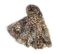 HDGSAFD Bufanda de Seda Con Estampado de Leopardo Para Mujer - Accesorio de Invierno Cálido y Moderno - Regalo Adecuado