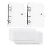 HDGSAFD Carpetas De 2 Y 5 Piezas, Pvc Transparente, Impermeables, Aprendizaje Y Oficina