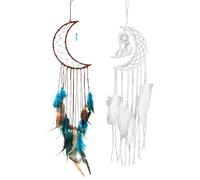 HDGSAFD Cole De Plumas De Red De Ensueño De Moon Shop, Decoración Creativa para El Hogar, Decoración Artesanal De Plumas para Dormitorio, 2 Uds.