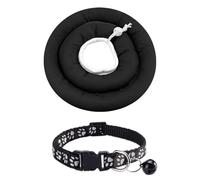 HDGSAFD Collar De Gato De 1 Pieza Y Collar De Campana De 1 Pieza, Collar Antifugas para Mascotas, Suministros para Mascotas, Collar Ajustable
