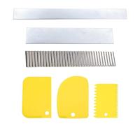 HDGSAFD Cortadores De Puntas De 3 Piezas Y Raspadores De Plástico De 3 Piezas, Cortadores De Acero Inoxidable, Herramientas para Arcilla DIY, Herramienta De Corte Multifuncional