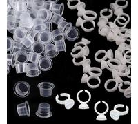 HDGSAFD Cubierta De Tinta De Tatuaje De 300 Piezas, Mini Tapa De Plástico De Tinta, Recipiente Pequeño De Tinta Creativa, Mini Recipiente Multifunción, Cubierta De Tinta Conveniente Al Aire Libre.