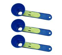 HDGSAFD Cuchara De Embudo De 3 Piezas, Una Cuchara De Medición con Escala, Colador De Alimentos con Base Deslizante, Colador Reutilizable, Cocina Conveniente Cuchara De Medición.
