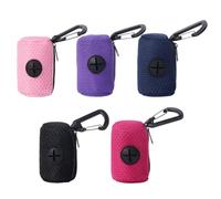 HDGSAFD Dispensador De Bolsas De Basura De 5 Piezas, Caja De Almacenamiento Portátil para Bolsas De Basura, Accesorios para Mascotas Al Aire Libre, Suministros para Mascotas