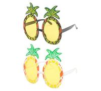 HDGSAFD Gafas de Sol de Piña - Accesorios Hawaianos Novedosos y Divertidos - Gafas de Disfraz para Mujer