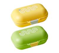 HDGSAFD Jabonera De 2 Piezas, Práctica De Viaje, Drenaje, Mini Caja De Almacenamiento, Creativa