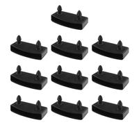 HDGSAFD Juego de 10 soportes para somier de láminas de somier, repuesto doble, perfecto para cama doble, king y individual (negro)