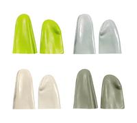 HDGSAFD Juego de 4 pares de dedales de costura, protectores de dedos, de cuero, accesorios de costura, herramientas de costura