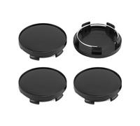 HDGSAFD Juego de 4 tapacubos universales modificados, 60 mm, diámetro exterior de 60 mm, diámetro interior de 56 mm, Negro, ABS, Acrilonitrilo butadieno estireno