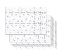 HDGSAFD Mini Rompecabezas en Blanco de Madera de 10 Piezas para Niños - Decoración Personalizada de Bricolaje