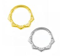 HDGSAFD Pack De 2 Anillos De Nariz De Acero Inoxidable, Joyería Personalizada De Moda, Joyería De Estilo Punk, Anillos De Nariz De Diseño Simple, Accesorios De Ropa