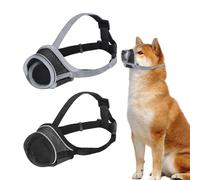 HDGSAFD Pack De 2 Bozales para Perros, Máscaras para Perros con Tiras Reflectantes, Bozales Ajustables para Evitar Ladridos Y Comidas Accidentales De Accesorios para Mascotas