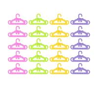 HDGSAFD Paquete De 20 Perchas para Ropa con Lazo, Lindas Perchas para Ropa, Mini Perchas para Ropa, Accesorios para Ropa De Muñecas, Juguetes para Niños