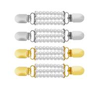 HDGSAFD Paquete De 4 Clips De Perlas Para Cárdigan, Clips Para Bufanda De Mujer, Clips De Tensión Para Suéter De Moda, Clips Para Decoración De Ropa