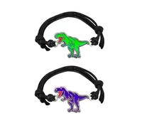 HDGSAFD Pulseras De Dinosaurios, Pulseras Para Niños, Pulseras Coordinadas En Color, Pulseras De Amistad, Pulseras Ajustables, Joyas De Dinosaurios Para Niños Y Niñas