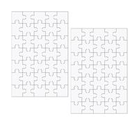 HDGSAFD Rompecabezas En Blanco De 2 Piezas, Juguetes De Rompecabezas De Madera para Niños, Mini Tablero De Rompecabezas DIY, Decoración De Rompecabezas Personalizada