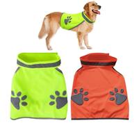 HDGSAFD Ropa Reflectante para Perros, Chaleco De Seguridad para Viajes para Mascotas, Ropa para Mascotas, Suministros para Mascotas, Chaleco Transpirable Y Cómodo para Mascotas, 2 Piezas