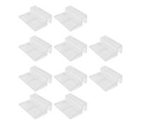 HDGSAFD Soporte De Placa De Cubierta De Peces De 10 Piezas, Clip De Tapa De Pescado Transparente, Soporte De Peces Reutilizable, Cubierta De Acuario De Reemplazo, Accesorios De Peces.