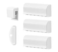 HDGSAFD Soporte para Cepillos De Dientes De 3 Piezas, Soporte para Pasta De Dientes De 1 Pieza Y Exprimidor De Pasta De Dientes De 1 Pieza, Accesorios De Baño