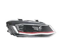 HDHCSCAGH Juego Faros Delantero para VW para Polo 2009-2022 para Git Head Lamp Drl Lente Proyector 2 Uds Accesorios Faros Coche Faro Principal Coche(Red,2009-2018)