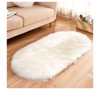 HDICUHNANU Alfombra de Salón, Alfombra Suave y Peluda de Lujo Piel sintética Alfombras Antideslizantes mullidas para Interiores Decoración del Hogar Estética(B,90x120cm)