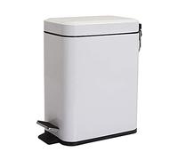 HDICUHNANU Cubo de Basura,Papelera Cubo De Basura Metal Para Dormitorio Pedal Rectangular Caja Papel Desecho Para El Hogar Contenedor Residuos