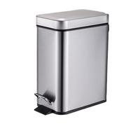 HDICUHNANU Cubo de Basura,Papelera Cubo De Basura Metal Para Dormitorio Pedal Rectangular Caja Papel Desecho Para El Hogar Contenedor Residuos