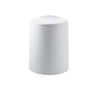 HDICUHNANU Cubo de Basura,Papelera PUEDE DE BASURA CON TAPA, PODER REDONDO PLÁSTICO PLÁSTICA, PAZA , BAÑAS for BAÑO, DORMITORIO, OFICINA, VIVIENDA PEQUEÑA ESPACIO Contenedor Residuos