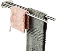HDICUHNANU Estante De Almacenamiento Toallero De Doble Brazo, Acero Inoxidable 304, Barra Pared, Colgador Cocina, Estante for Toallas, Baño Toallero