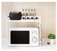 HDICUHNANU Estantes Cocina Estante De Metal para Microondas, Especias para Horno, Longitud Que Se Puede Estirar Libremente, Almacenamiento para Cocina EstanterÍa de PanaderÍa(White)