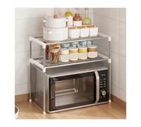 HDICUHNANU Estantes Cocina Estante For Horno Microondas, De Almacenamiento For Cocina, Condimentos For El Hogar Múltiples Capas EstanterÍa de PanaderÍa(Blue,Silver)