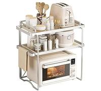 HDICUHNANU Estantes Cocina Estante para Horno Microondas De 2 Niveles, Almacenamiento Cocina, Mesa, para Olla Arrocera EstanterÍa de PanaderÍa(57 * 36 * 58cm)