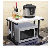 HDICUHNANU Estantes Cocina Estante para Horno Microondas De 2 Niveles, para Mostrador Cocina, Organizador Superior, Soporte para Impresora, para para EstanterÍa de PanaderÍa(F)