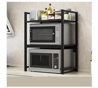 HDICUHNANU Estantes Cocina Estante para Horno Microondas De 3 Niveles, Organizador Soporte para, Almacenamiento para Mostrador Cocina, para EstanterÍa de PanaderÍa(A)